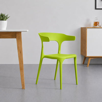 Modern Accent Chair with Armrests - Green