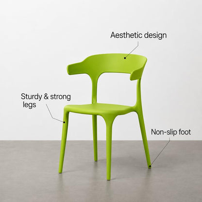 Modern Accent Chair with Armrests - Green