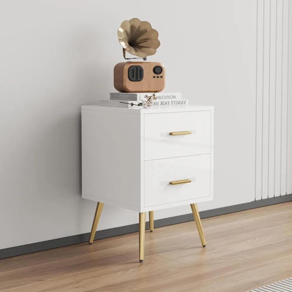 MW235 Modern Nightstand – White