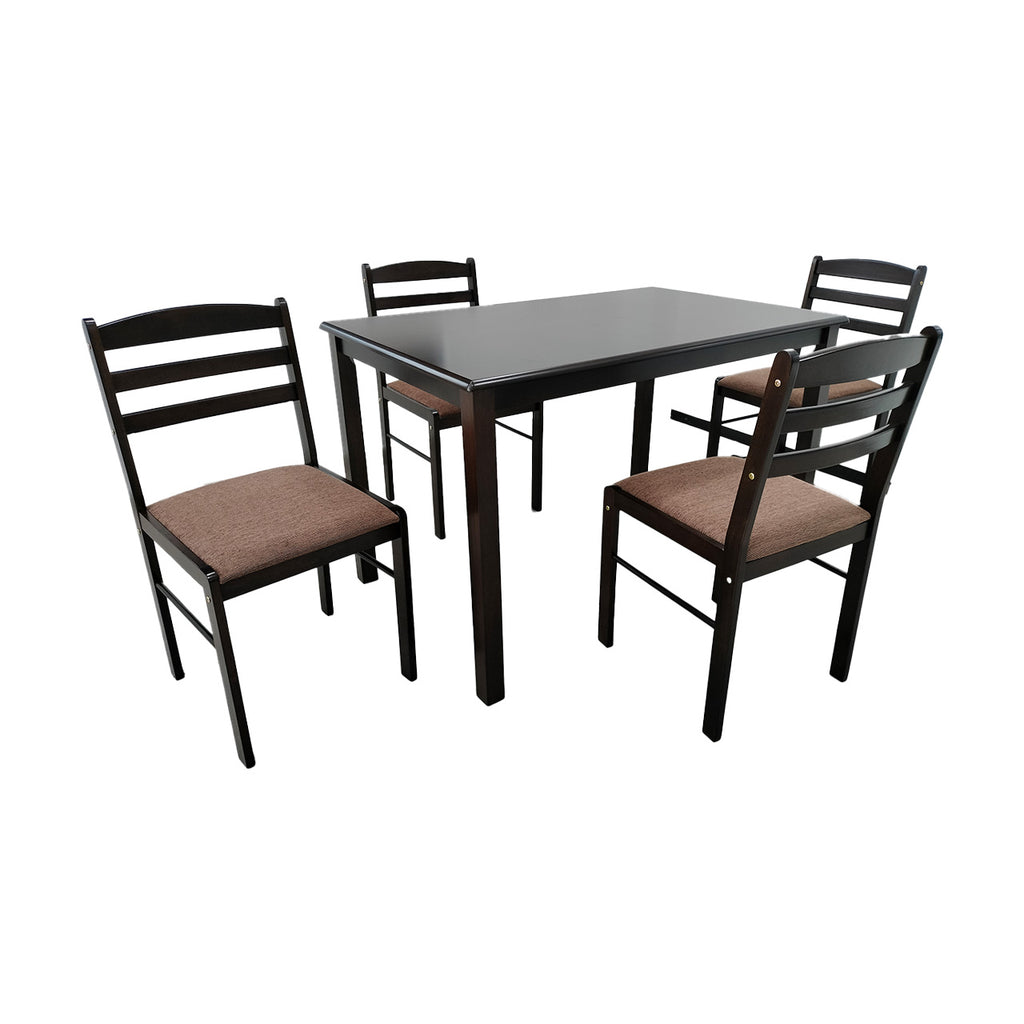 MW30 Modern Chocolate Dining Set 1+4