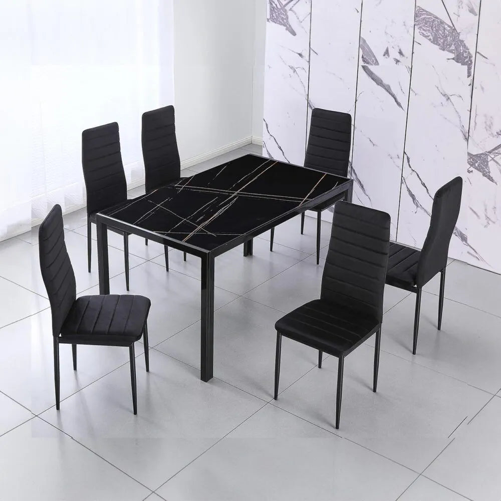 MW34 MW39 Minimalistic Glass Dining Set 1 + 4