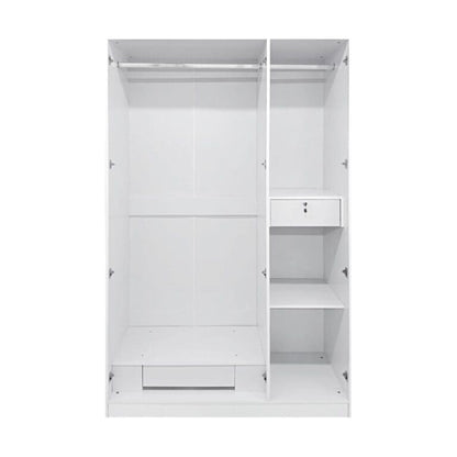 MW3G 3 Door High Gloss Wardrobe Cappuccino