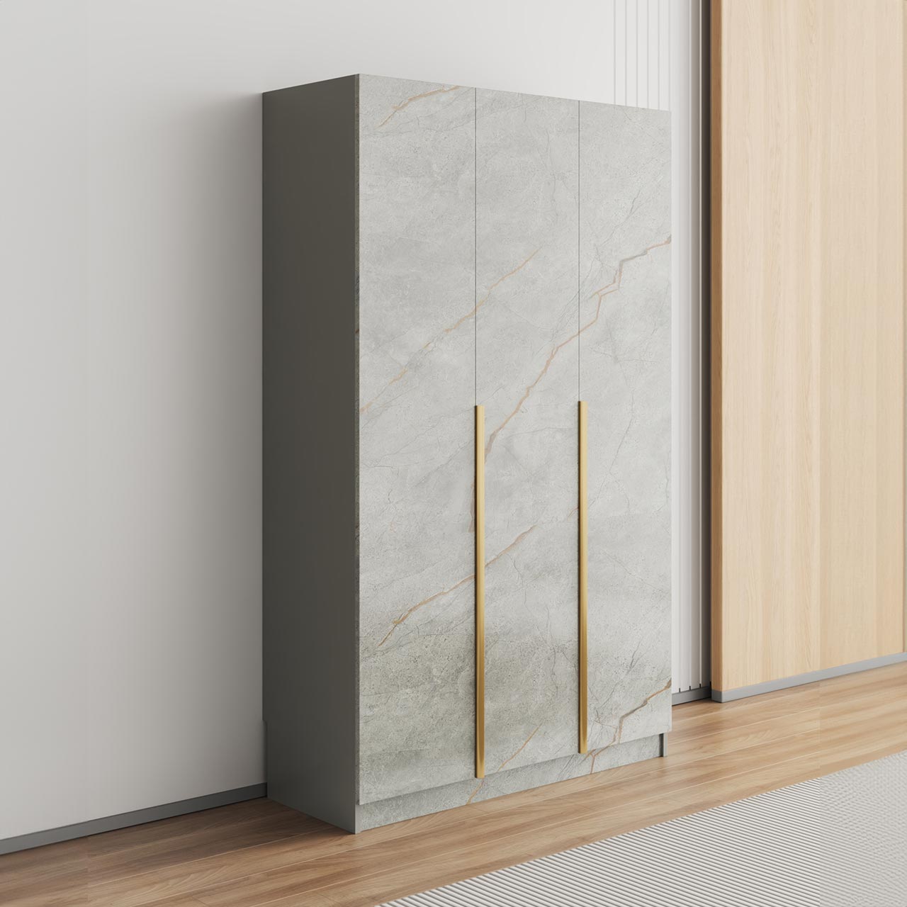 Marble 3 Door Wardrobe – Available In 2 Colours MW3DMAR