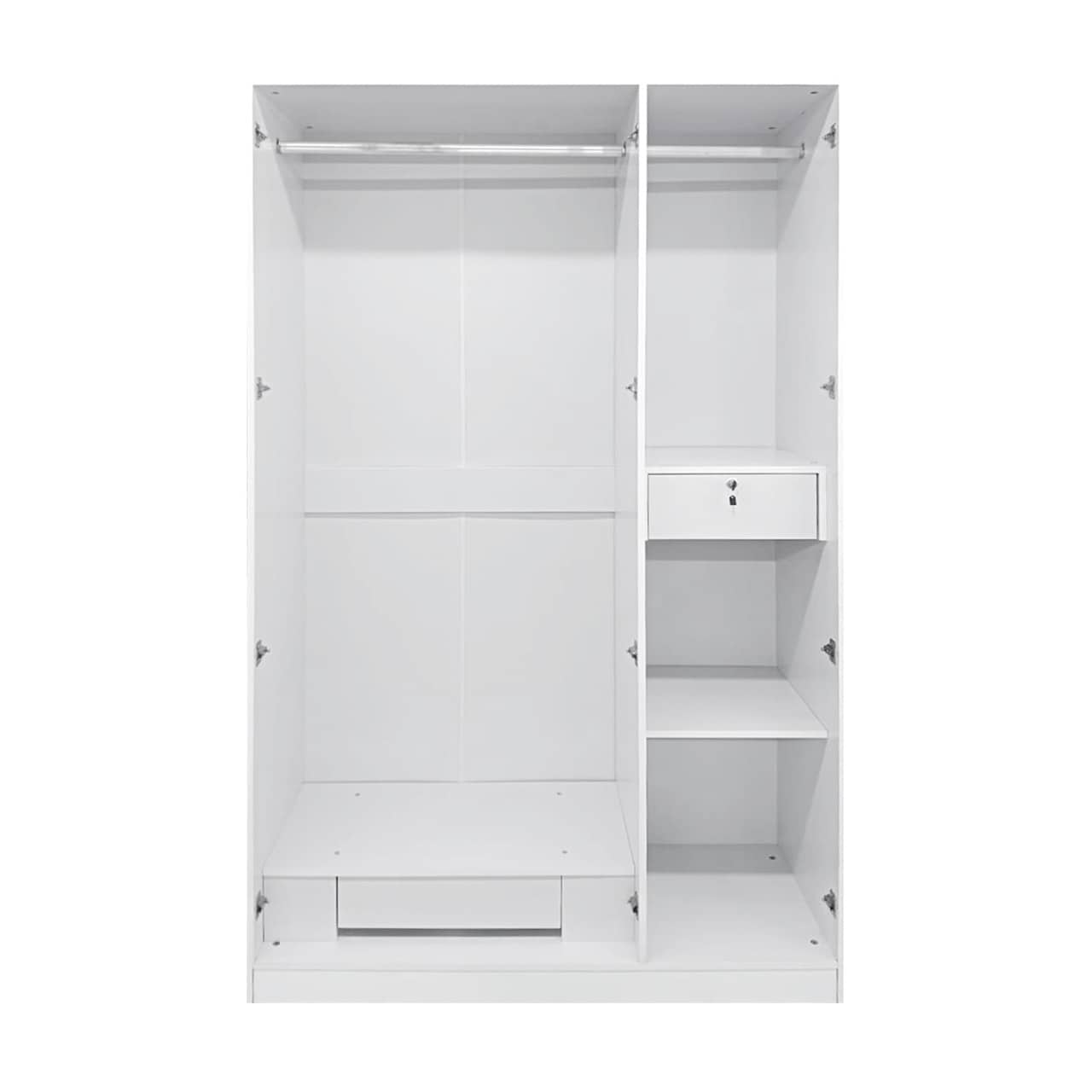 MW3G 3 Door High Gloss Wardrobe Champage