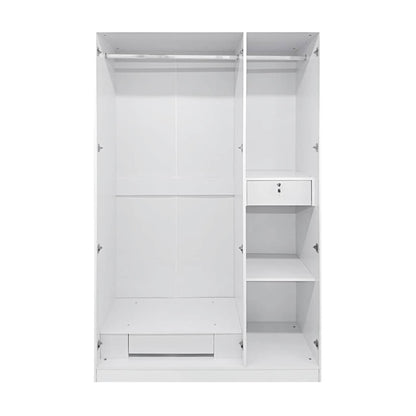 MW3G 3 Door High Gloss Wardrobe Champage