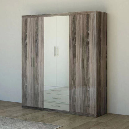 MW99 Modern 6 Door Wardrobe – Available In 2 Colours