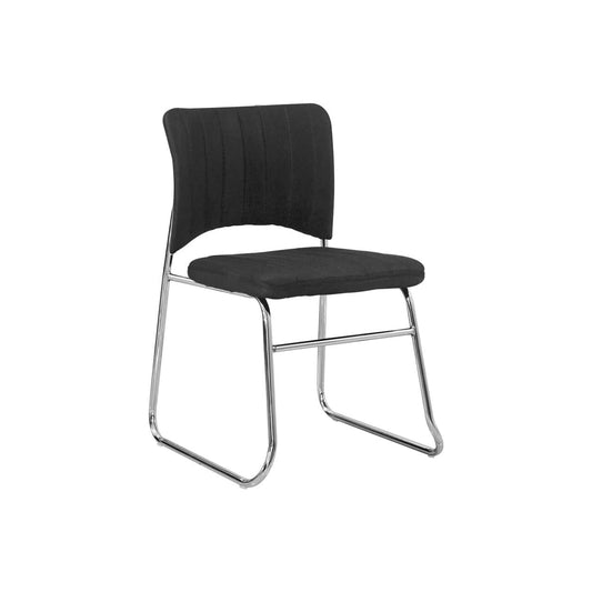 Office Chair Curved Back Chrome Frame MWA24