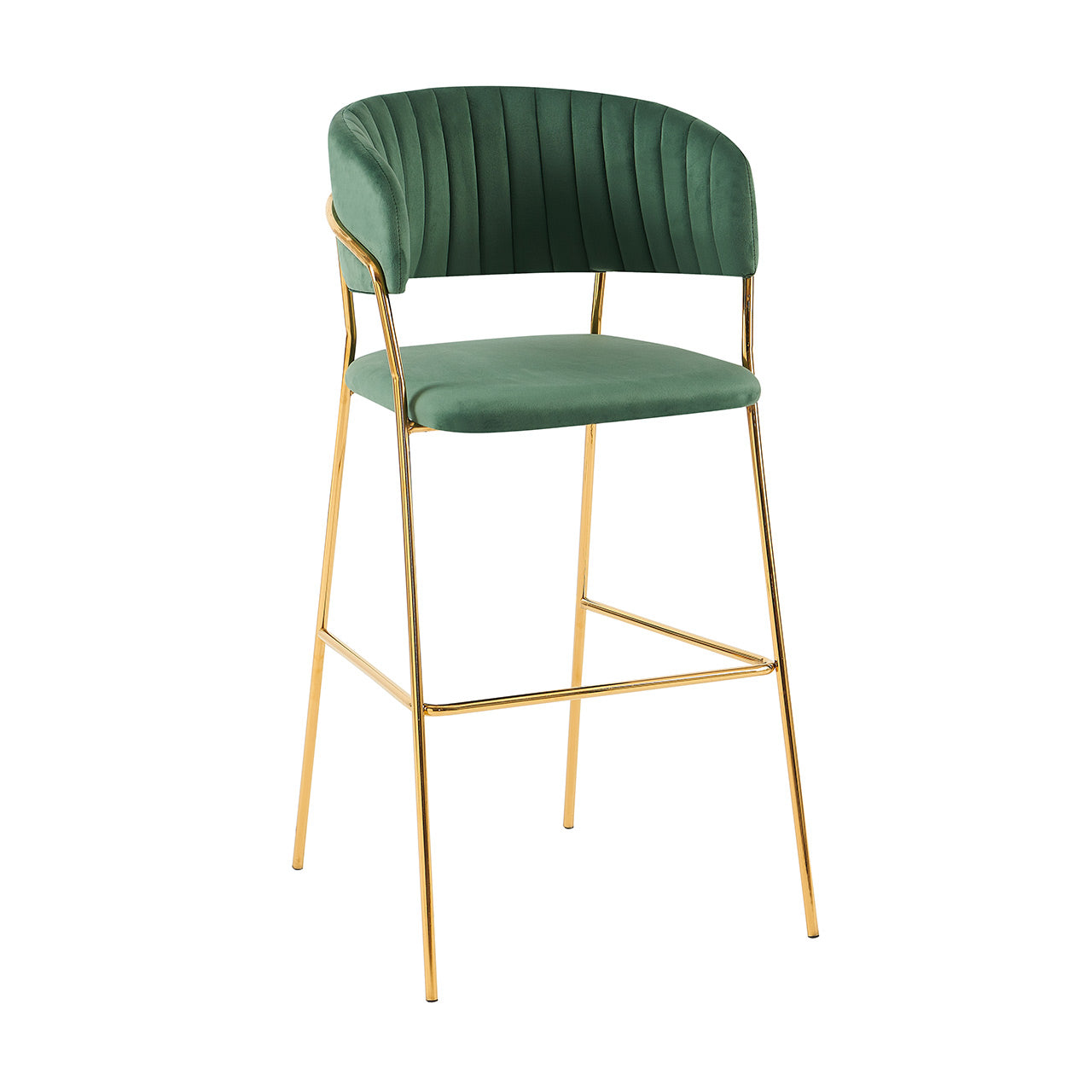 Gold Frame Bar Chair – Available In 4 Colours MWBCG03B