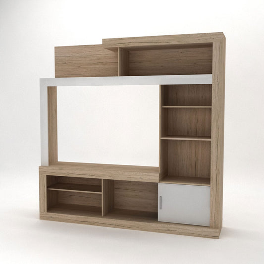 MWBR240BC TV Entertainment Unit White+ Sonama Oak