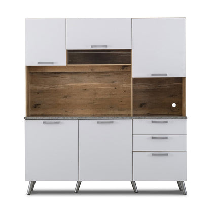 Ferrara Kitchen Dresser UK Oak + Snow White  MWBR780