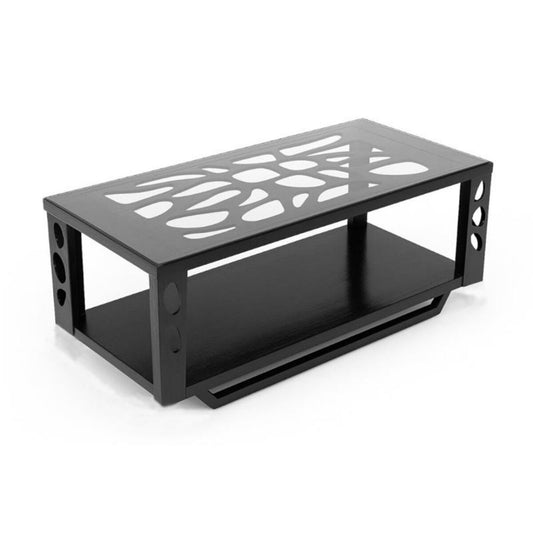 Modern Black Laser-Cut Coffee Table – MWCT243