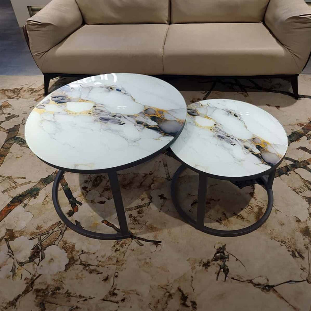 2-Piece Round Coffee Table Set MWCT2P04