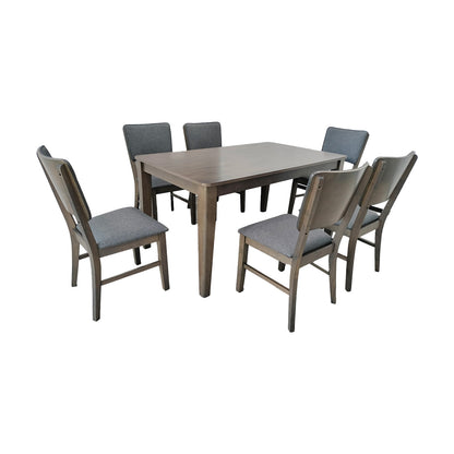 MWDRS36 Antique Grey Dining Set 1+6