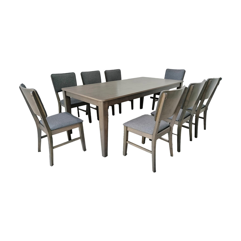 MWDRS38 Antique Grey Dining Set 1+8