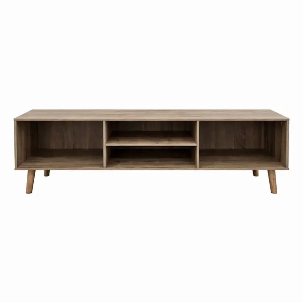 MWPLS456 Sleek Modern Design TV Stand - Greywood front