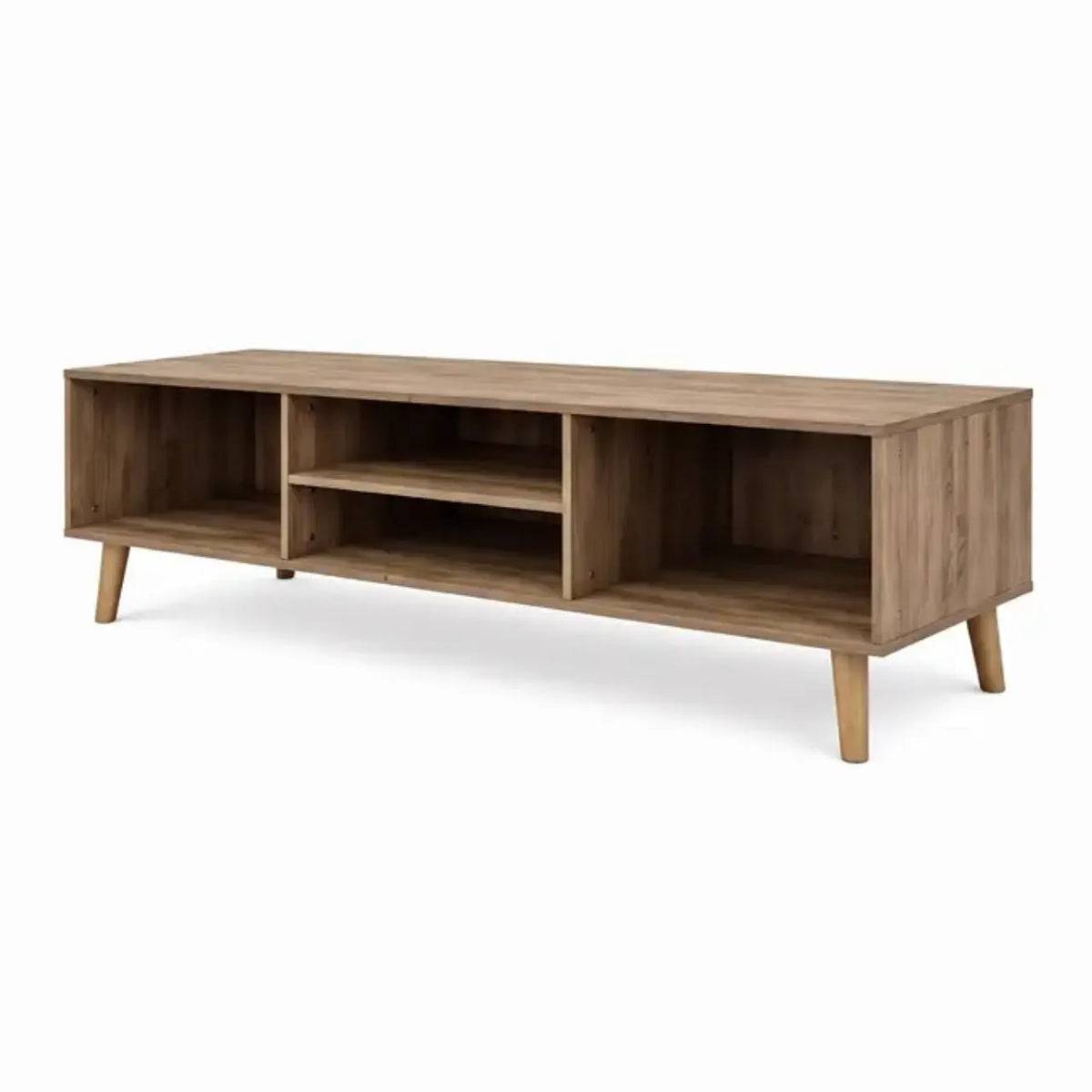 MWPLS456 Sleek Modern Design TV Stand - Greywood angle