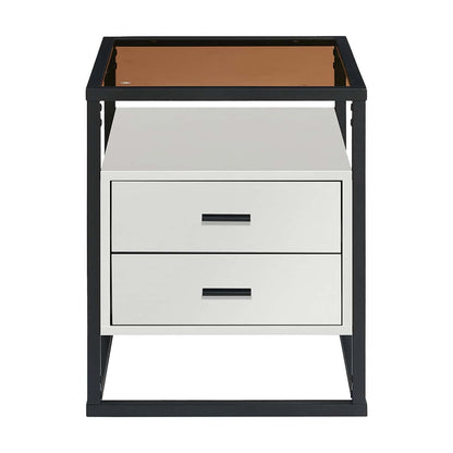 Glass Top Bed Cabinet  MWTF79