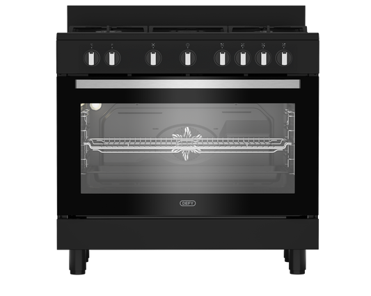 Defy 90cm Gas Electric Range Cooker Black DGS90GEB
