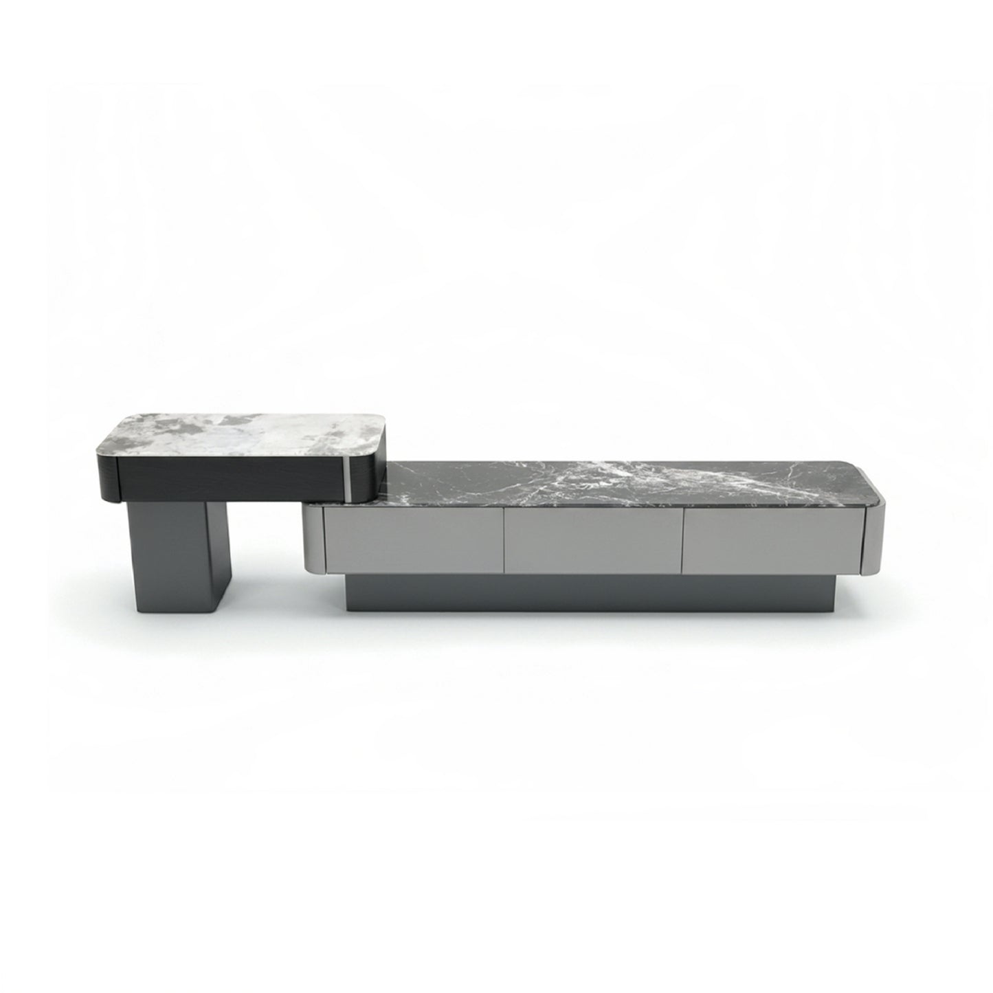 BF Royal Home Plasma Stand PS06 side profile with plinth base