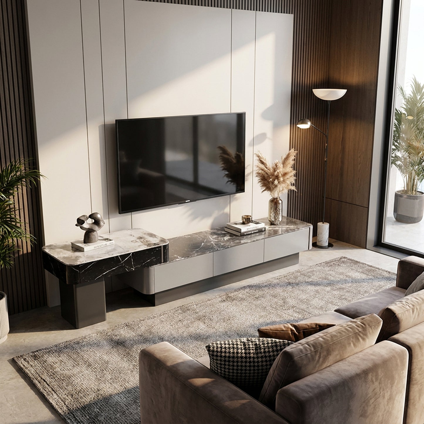 BF Royal Home Plasma Stand PS06 in a contemporary living room setting