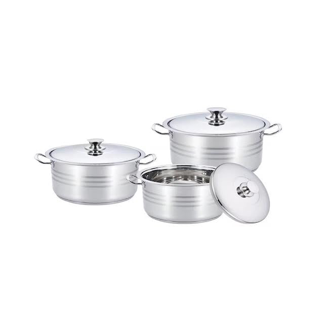 Rolex Pots Set Rolux 6 Piece Pot Set – Bawas Furnishers