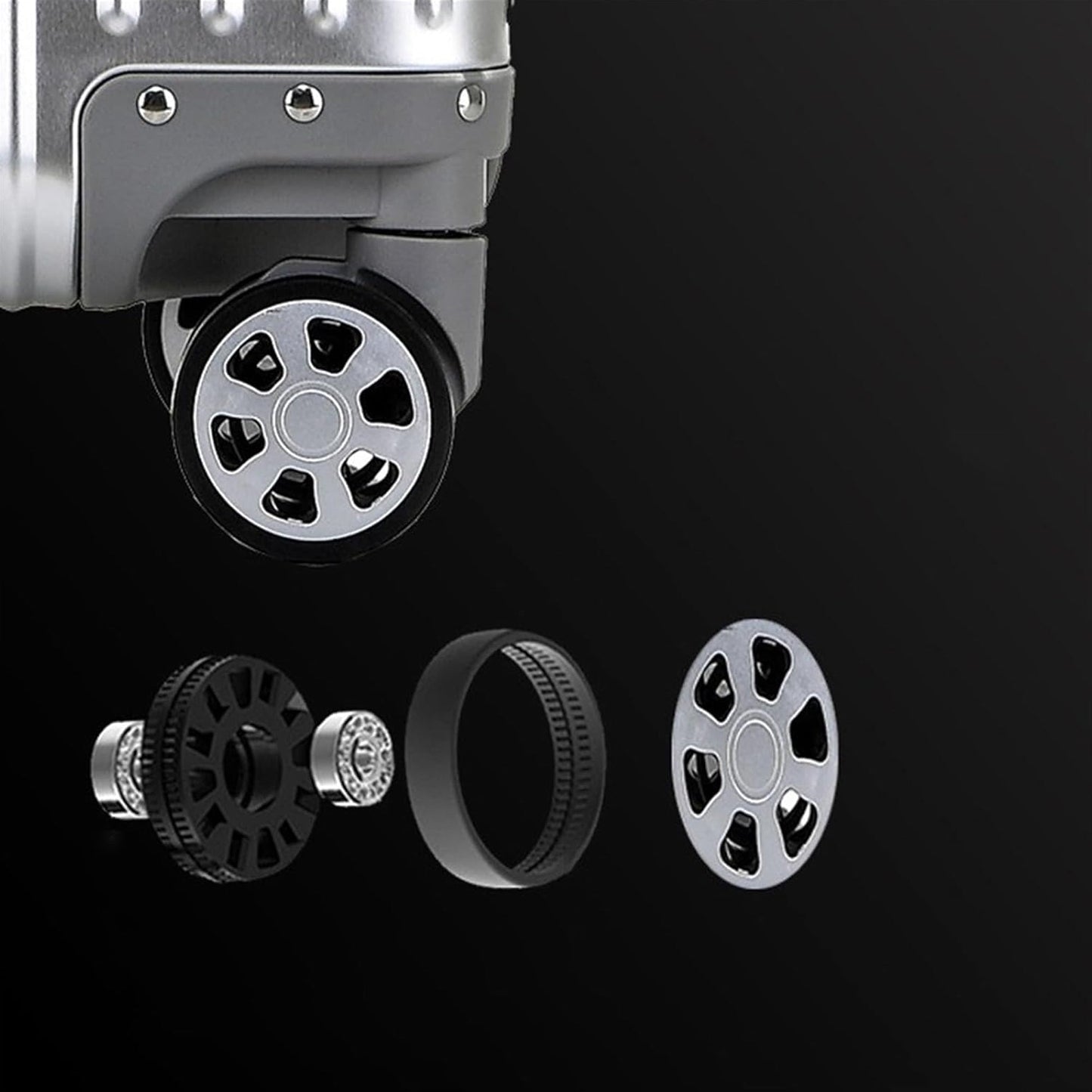 Lumin Suitcase Silver