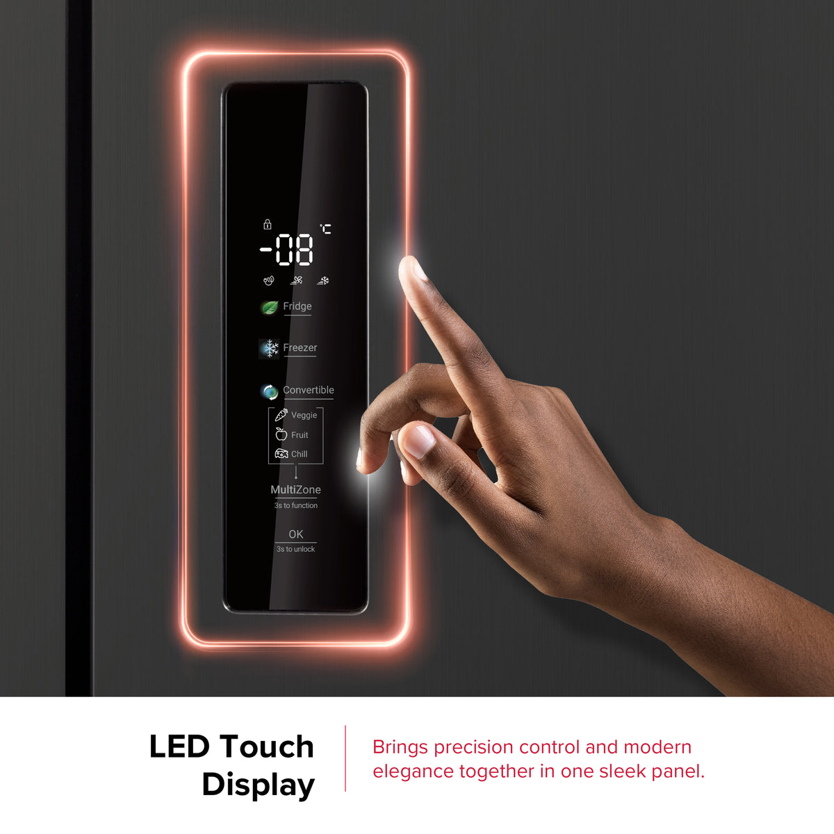 Defy 601L A++ DFF590 Multidoor Side-by-Side Fridge