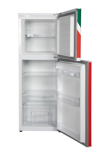 KIC 170L Top Freezer Fridge White 518/1 South African Flag  Edition