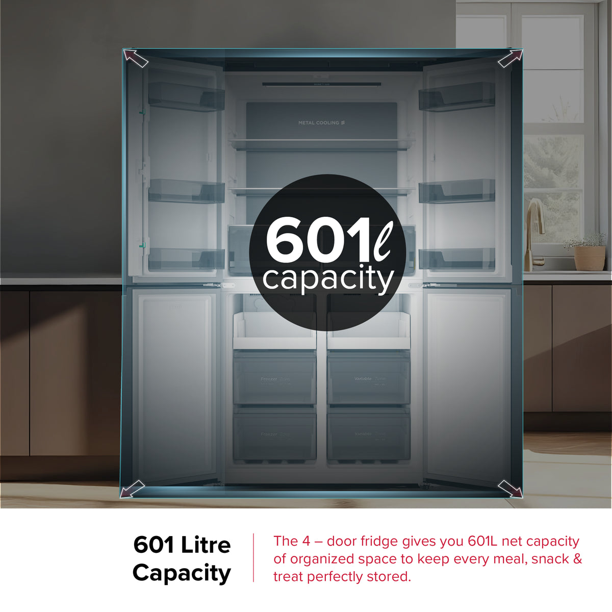 Defy 601L A++ DFF590 Multidoor Side-by-Side Fridge