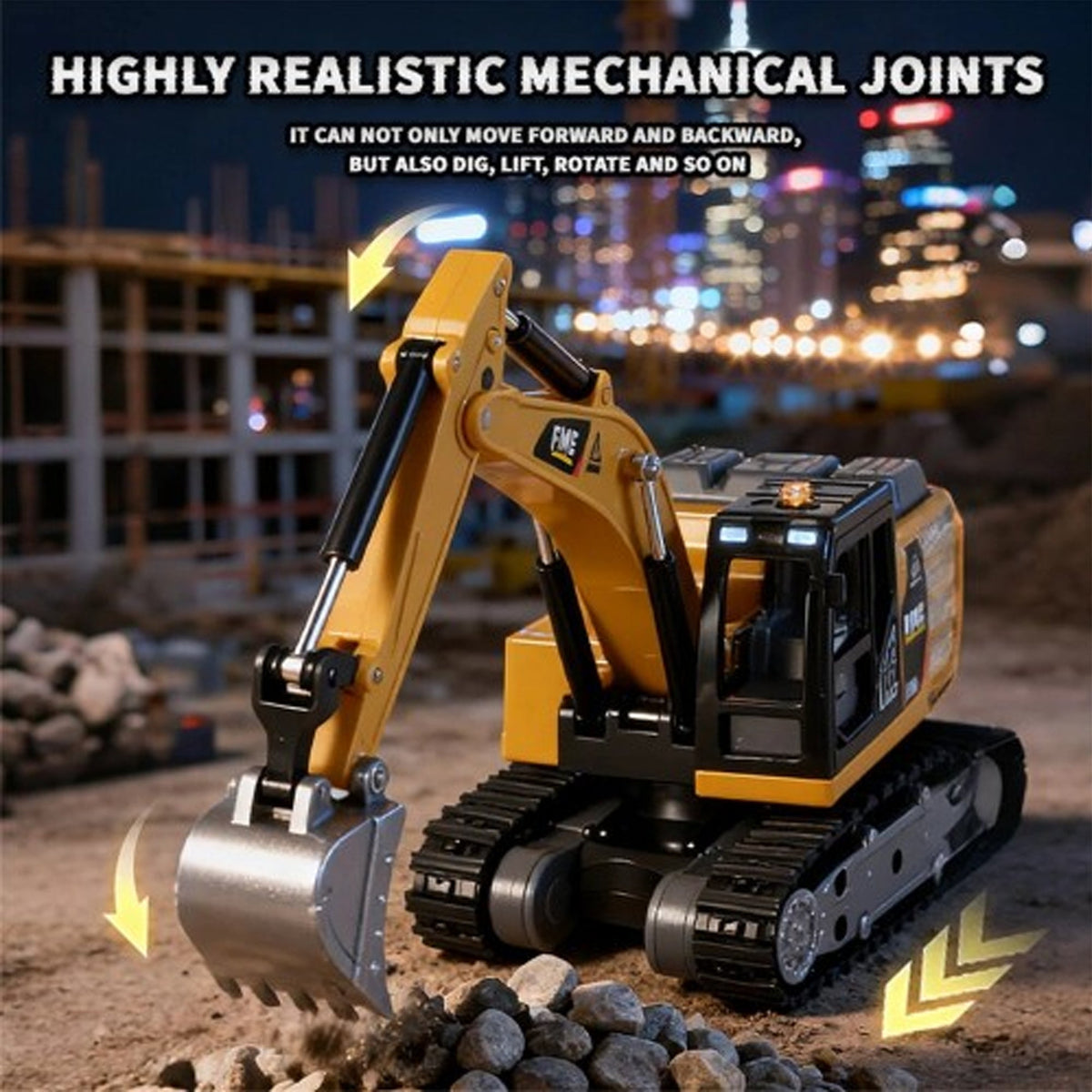 RC Mini Excavator Orange