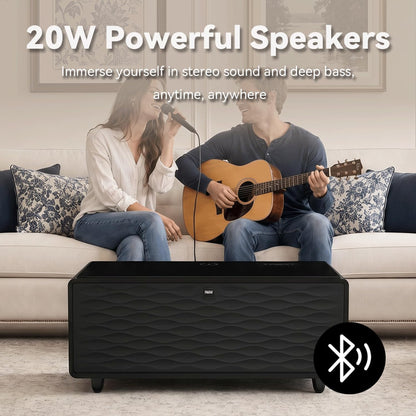Smart Coffee Table with 20W Bluetooth stereo speakers