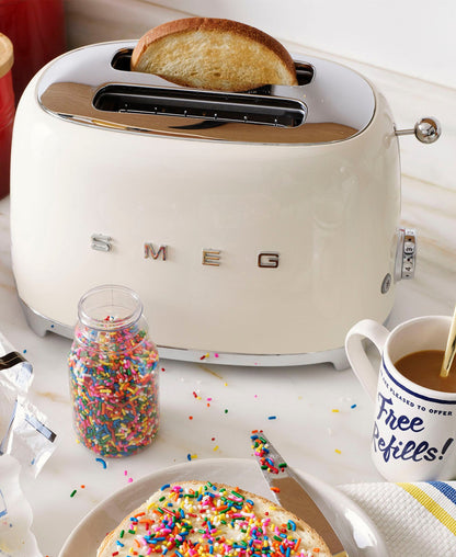 Smeg Retro 2 Slice Toaster - Cream