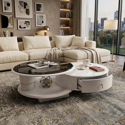 White coffee table