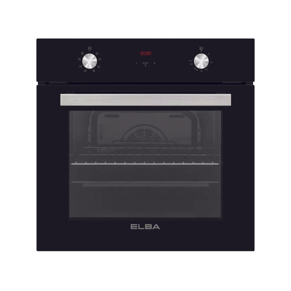 Elba 60cm Black Multifunction Electric Oven With Glass Finish - T60-5