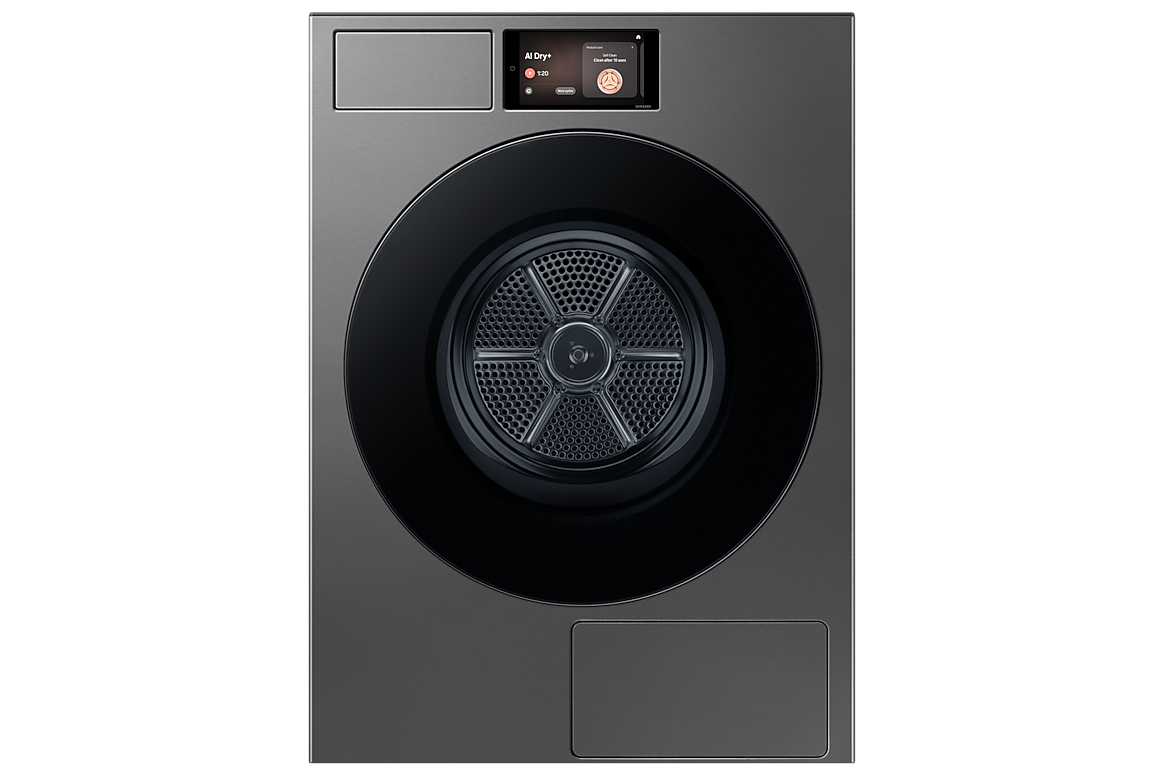 Samsung Bespoke AI 17kg Hybrid Heat Pump Dryer Dark Steel DV90F17CDSFA