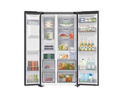 Samsung RS70F65K2FFA - doors open with food