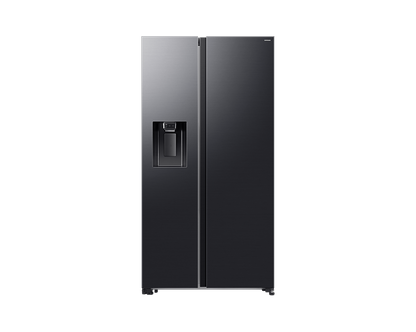 Samsung Bespoke AI 617L Side by Side Fridge Black RS70F65K2FFA - front
