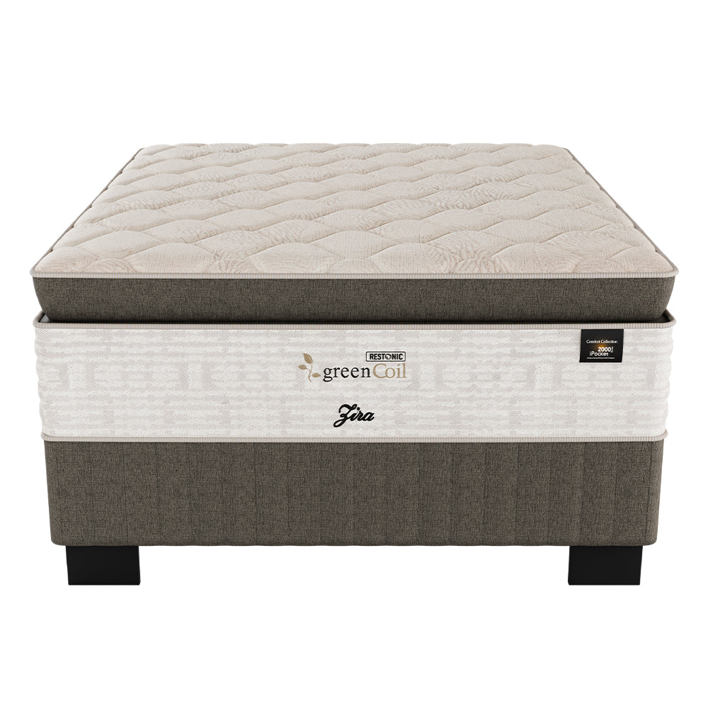 Restonic GreenCoil Zira King Bed + Free Fragrance set