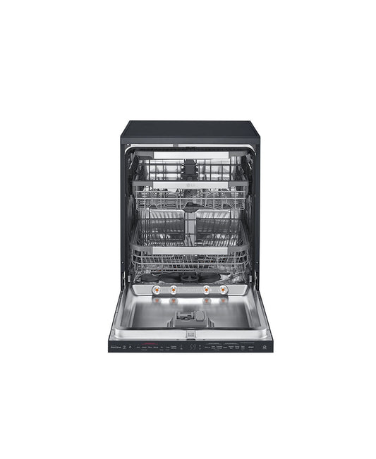LG 14 Plate Matte Black QuadWash Steam Dishwasher - DFB325HM