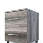 BAM! Oslo Two Drawer Night Stand - Monument Oak