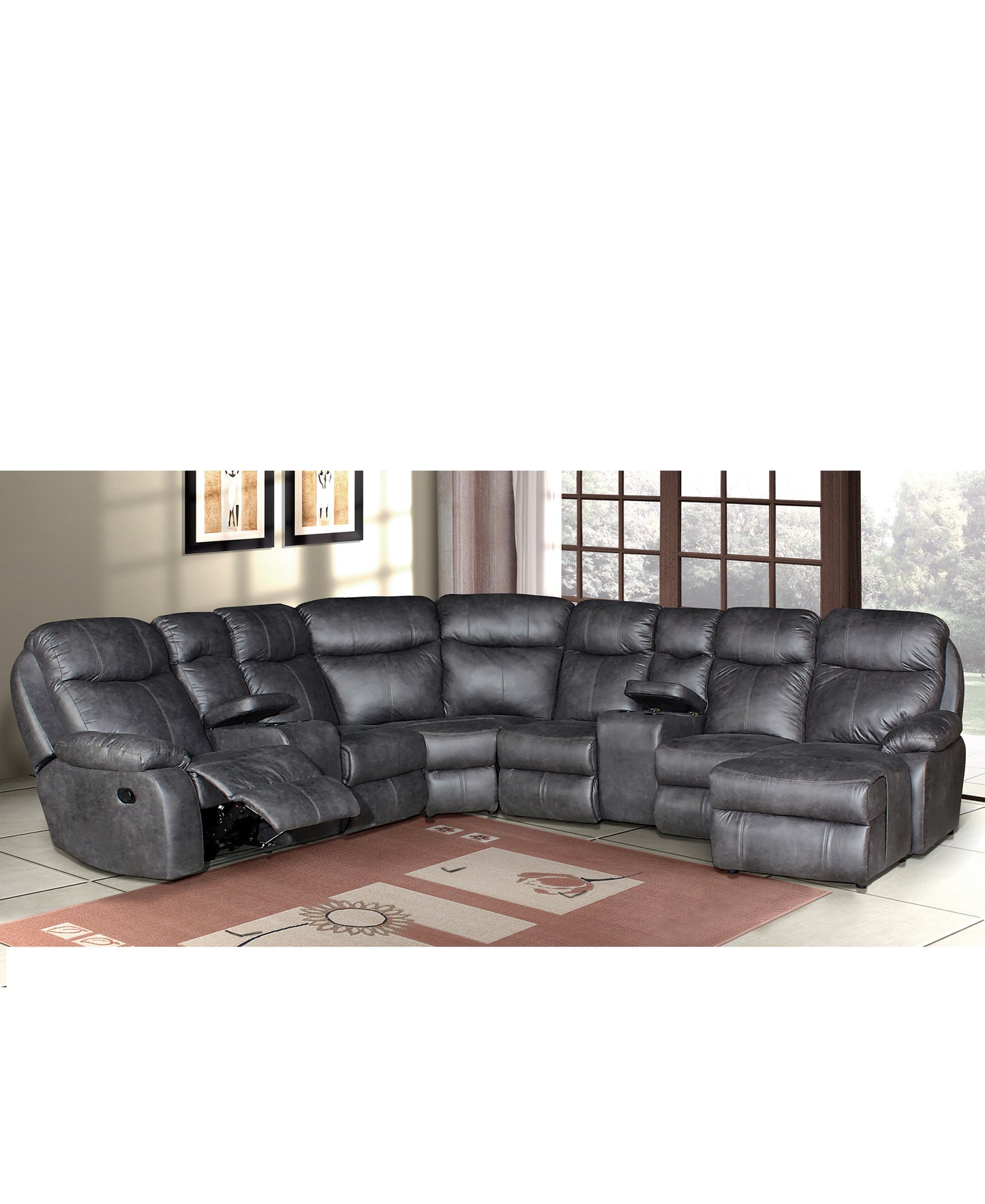 Metro Corner Sofa 4 Piece Grey