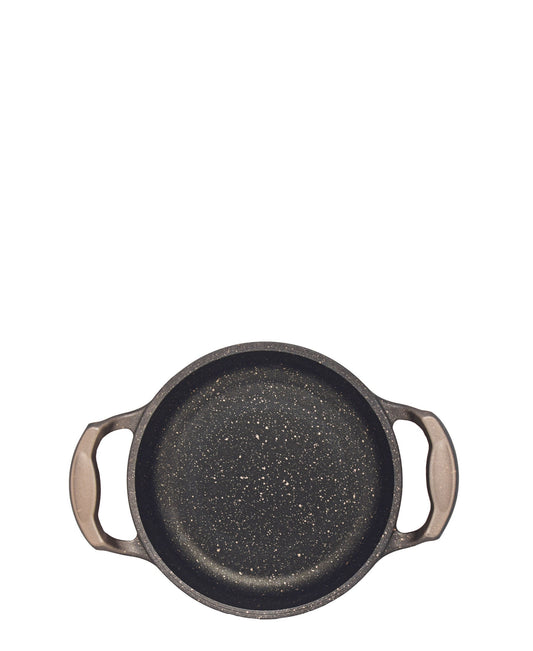 OMS Granite Die Cast Egg Pan 16cm - Black