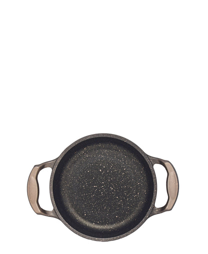 OMS Granite Die Cast Egg Pan 16cm - Black