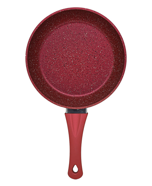 OMS Granite 24cm Frying Pan - Red