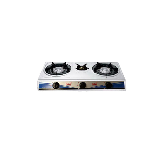 TOTAI 3 BURNER TABLETOP GAS STOVE WITH AUTO IGNITION