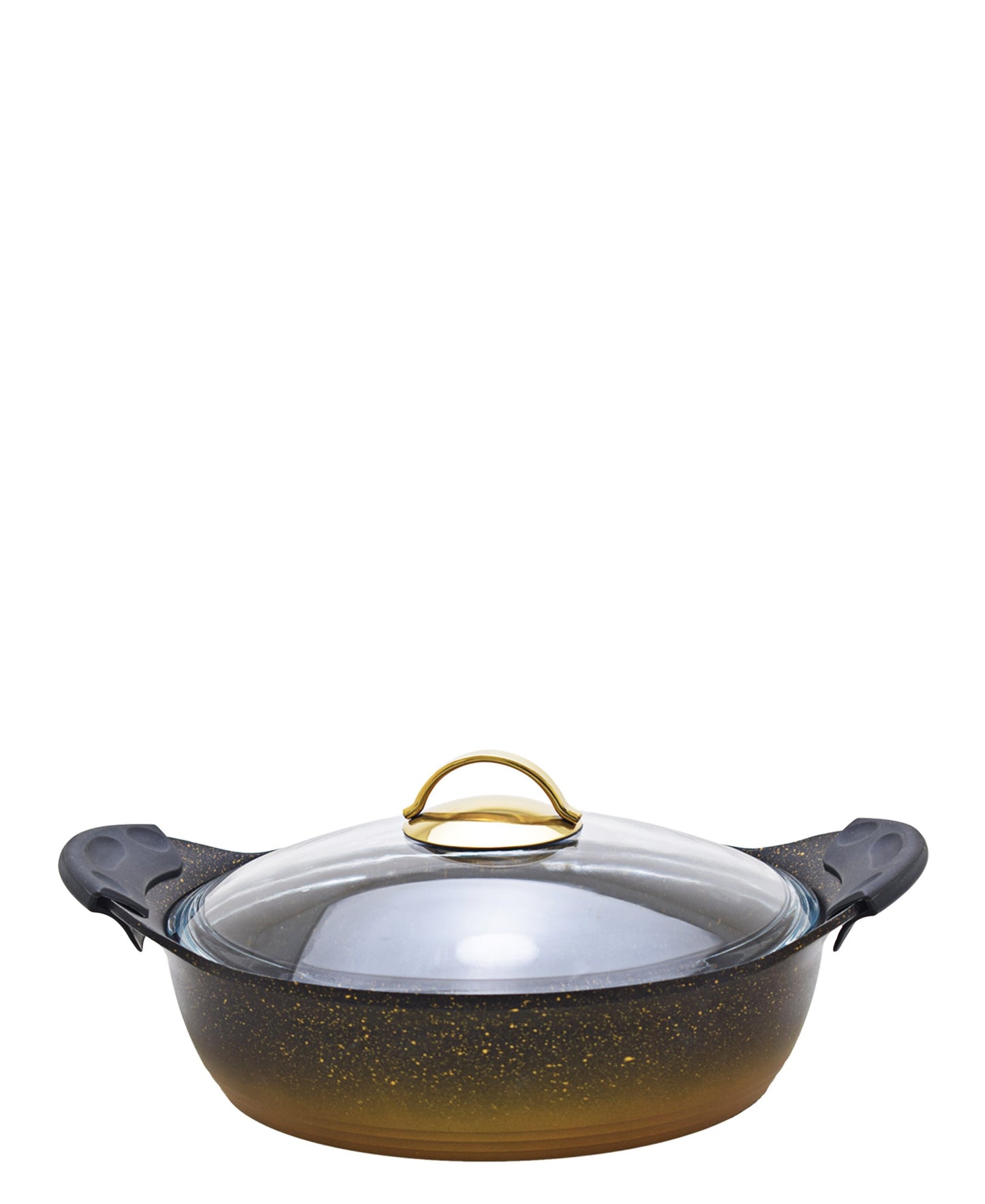 OMS Granite 8 Piece Pot Set - Black & Gold