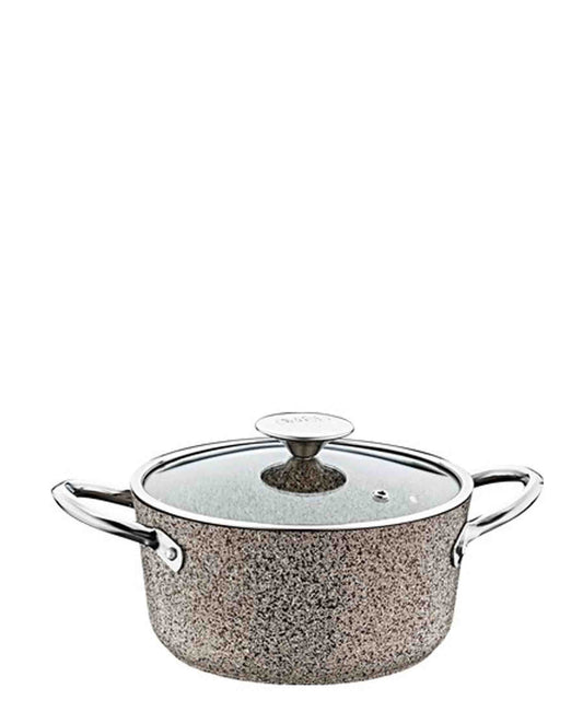 OMS 24cm Deep Granite Induction Pot - Beige