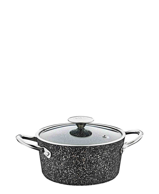 OMS 30cm Deep Granite Induction Pot - Black