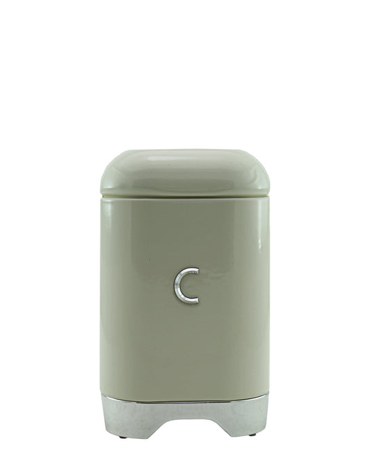 Retro Coffee Tin - Cream