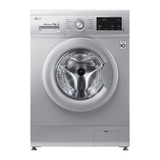 LG 7kg Luxury Silver Front Loader Washing Machine - FH0J3HDNP5P